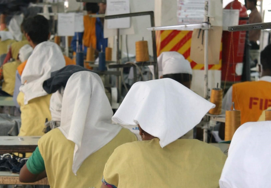 women working in garment factory