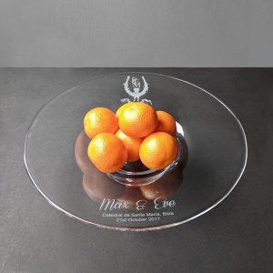 Personalised Glass Fruit Bowl