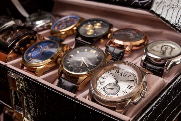 Watches displayed as jewellery
