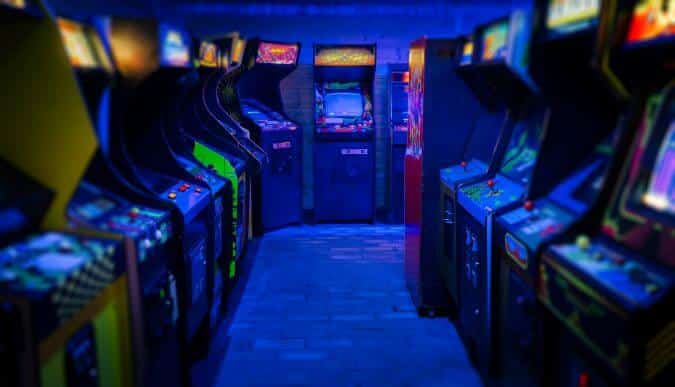 An old school video games arcade