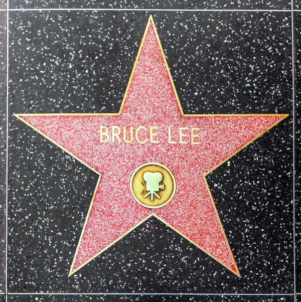 Bruce Lee's star on the Hollywood walk of fame