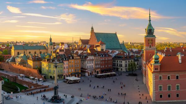 Just one town square in Warsaw to see