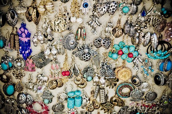 Collection of bright costume jewellery