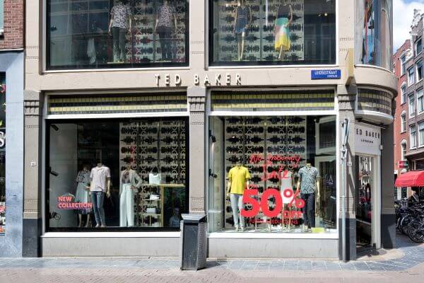 The Amsterdam store of Ted Baker PLC