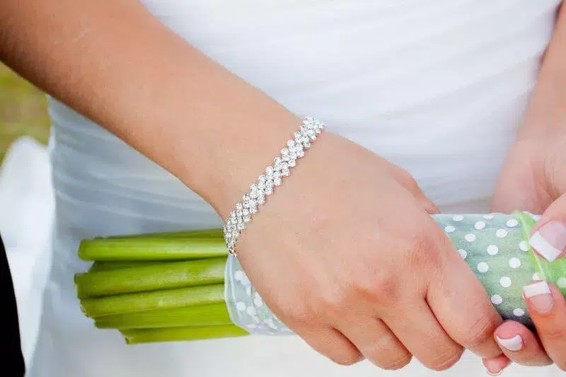 Diamond Bracelets are common bridal jewellery
