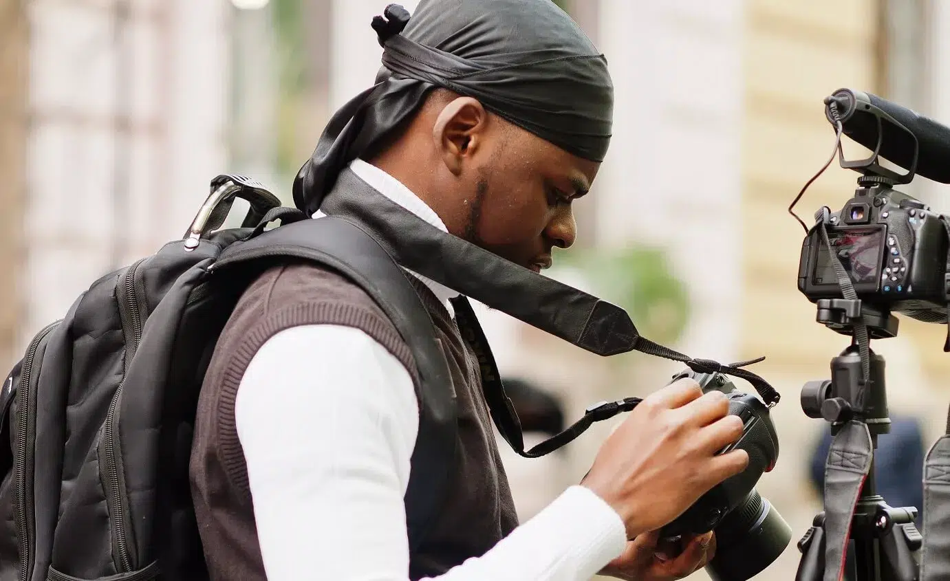 Durags have long tails or straps to keep them secure