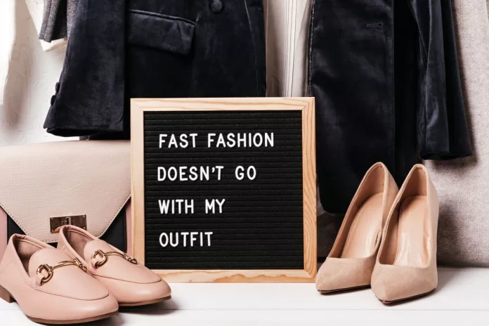 ethical fashion not fast fashion message