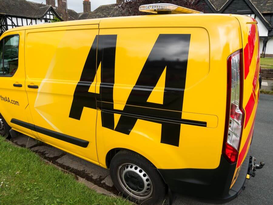 the AA recovery vehicle