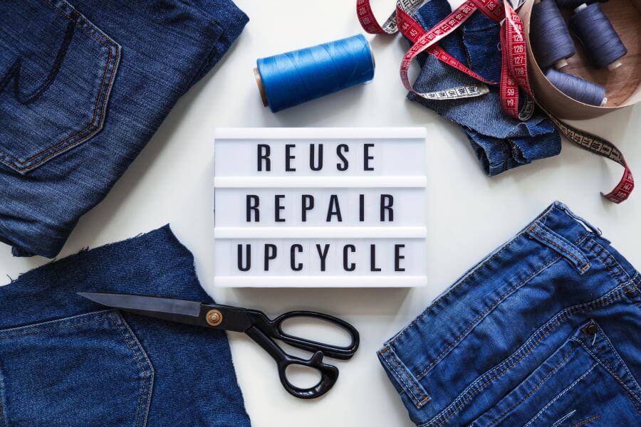 repair reuse recycle clothing